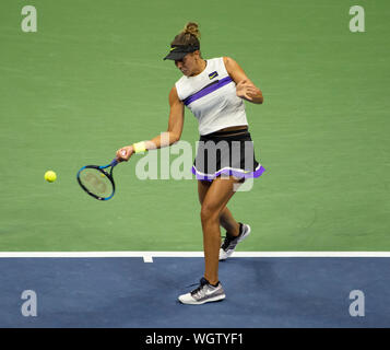 Flushing, Queens, NY, USA. 1st Sep, 2019. Madison Keys (USA) loses to Elina Svitolina (UKR) 7-6, 6-4, at the US Open being played at Billie Jean King National Tennis Center in Flushing, Queens, NY. © Jo Becktold/CSM/Alamy Live News Stock Photo