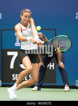 Flushing, Queens, NY, USA. 1st Sep, 2019. Petra Martic (CRO) loses to Serena Williams (USA) 6-3, 6-4, at the US Open being played at Billie Jean King National Tennis Center in Flushing, Queens, NY. © Jo Becktold/CSM/Alamy Live News Stock Photo