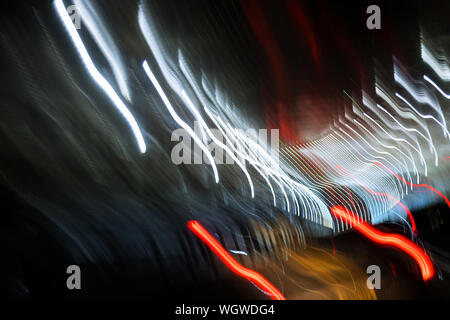 Colored abstract with special fantastic light effect on black background Stock Photo
