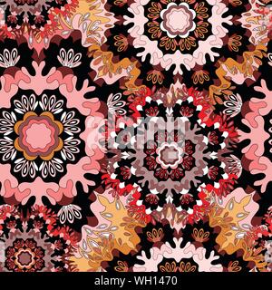 Seamless pattern. Vintage elements vector illustration Stock Vector