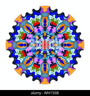 Mandala. beautiful Vintage elements. vector illustration Stock Vector