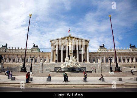 Parliament building. Vienna Austria Stock Photo