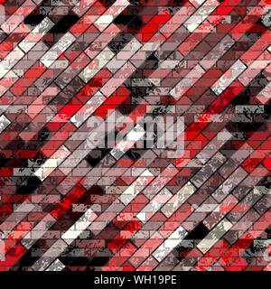 brick with grunge effect colored abstract background vector illustration Stock Vector