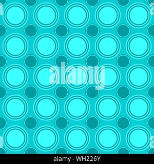 Seamless geometrical circle pattern background - vector illustration Stock Vector