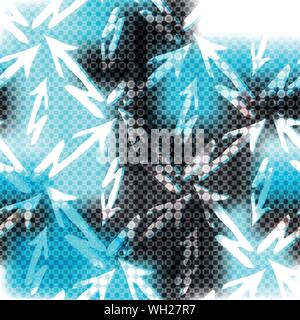 Arrows background abstract geometric seamless texture Stock Vector