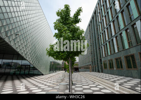 10.06.2019, Berlin, Germany, Europe - Forecourt of The Futurium in the government district between Kapelle-Ufer and Alexanderufer in Mitte locality. Stock Photo