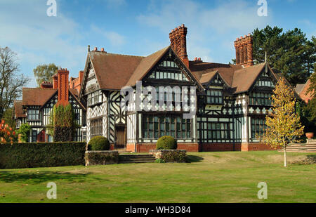 Wightwick Manor, a Victorian house in the Arts & Crafts style, formally owned by Geoffrey Mander MP. Stock Photo