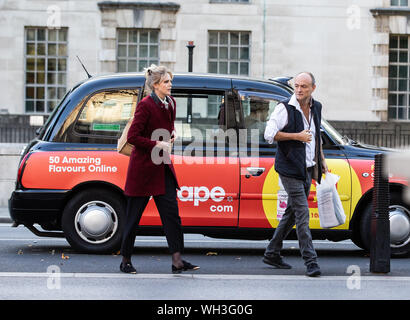 Westminster, London, UK. 02nd Sep, 2019. Boris Johnson's Political Strategist and special advisor to the Government, Dominic Cummings arrives at Downing Street. Credit: Tommy London/Alamy Live News Stock Photo