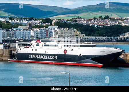 Manannan, the high speed catamaran car ferry built by Incat Tasmania ...