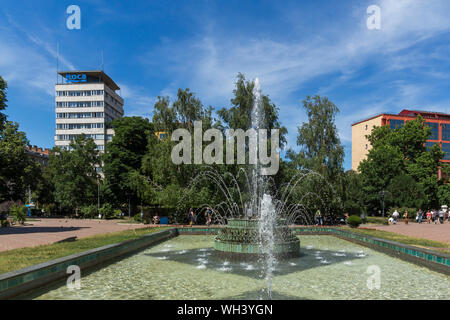 SOFIA, BULGARIA - MAY 31, 2018: Garden in front of Central Mineral Bath - History Museum of Sofia, Bulgaria Stock Photo