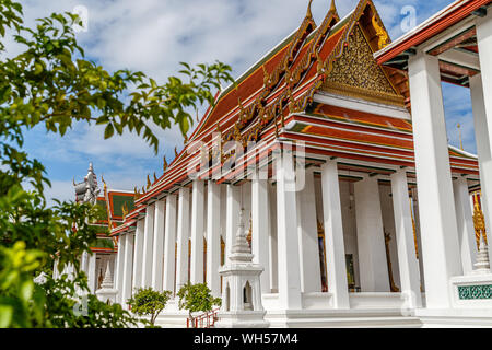 Vihara of Wat Ratchanatdaram, buddhist temple (wat) in Bangkok, Thailand Stock Photo