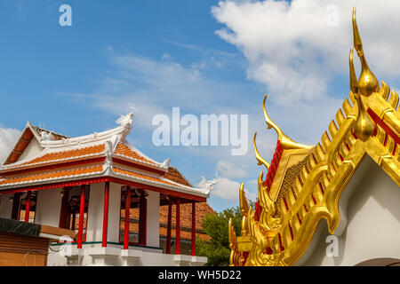 Wat Ratchanatdaram, buddhist temple (wat) in Bangkok, Thailand Stock Photo