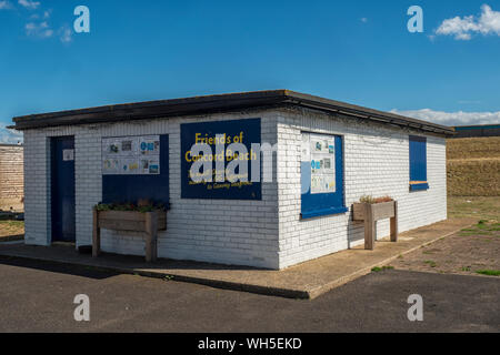 CANVEY ISLAND, ESSEX, UK - AUGUST 08, 2018:  Friends of Concord Beach housed in a disused ambulance station Stock Photo