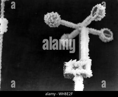 The Anemometer. Captain Sir Ernest Henry Shackleton (1874-1922) was an Anglo-Irish explorer, now chiefly remembered for his Antarctic expedition of 1914-1916 in the ship Endurance. From Antarctica: The Last Continent by Ian Cameron page 80.. . Stock Photo