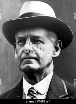 John Galsworthy, Novelist and Playwright, (1867-1933). Author of The Forsyte Saga and forty-three other books, and the winner of the 1932 Nobel Prize of Literature.. . Stock Photo