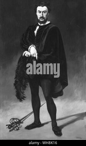 Edouard Manet French 1832-1883 The tragedian Rouviere as Hamlet Stock Photo