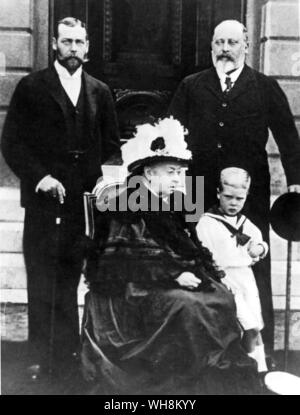 Queen Victoria and four generations of her family Stock Photo - Alamy