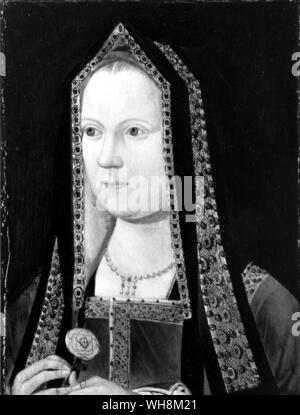 Elizabeth of York Queen to Henry VII born 1466 married 1486 died 1503 Stock Photo