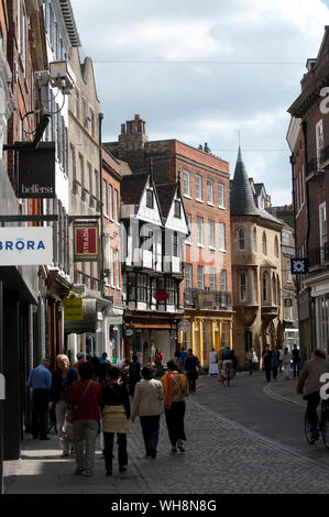 Shops in Trinity Street, Cambridge, England. Stock Photo