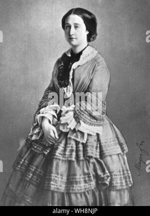 Empress Eugenie of the French 1854 Stock Photo