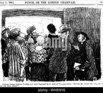 Cartoon from Punch 16 July 1924 Tomb of Tutankhmen Stock Photo