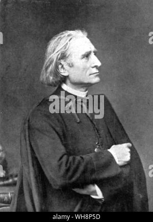 Franz Liszt Hungarian composer 1811-86 Stock Photo