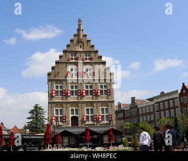 Replicated Gouda old city hall in Huis Ten Bosch, which is the largest theme park located in Nagasaki, Japan. It is known as little Europe because the Stock Photo
