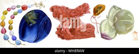 Chinese glass objects. Stock Photo