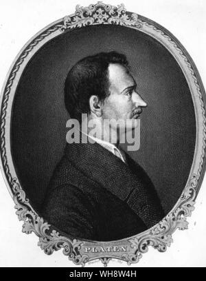 August Graf von Platen 1796-1835 Stock Photo