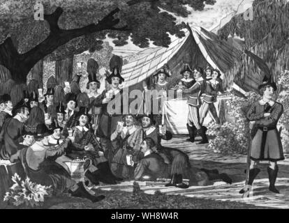 Huntsmen's Chorus from Der Freischitz 1835 Stock Photo