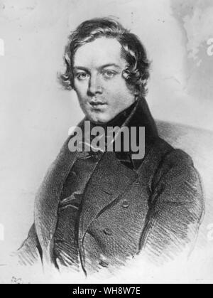 Robert Alexander Schumann (1810-1856) German Composer and Writer Stock Photo