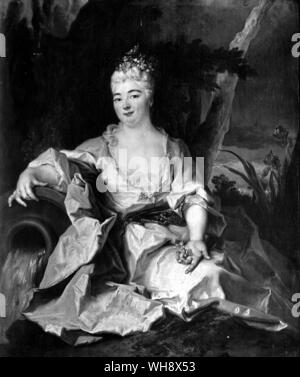 Elizabeth Charlotte, Princess Palatine, Duchesse d'Orleans, the second Madame by Nicolas de Largilliere. Stock Photo