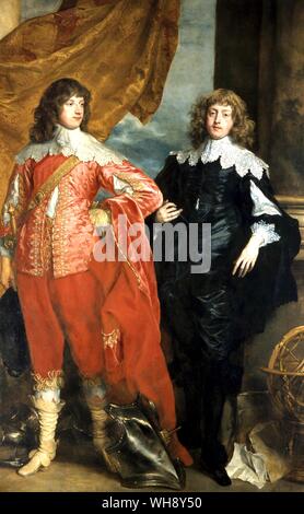 George Digby 2nd Earl of Bristol and William Russell 1st Duke of Bedford Stock Photo