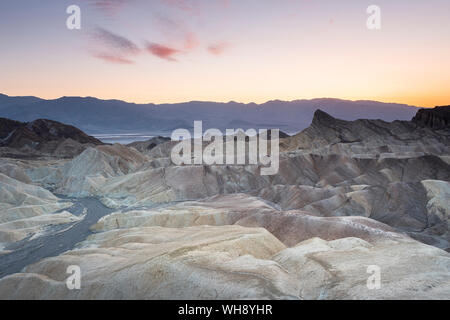 Zabriskie Point, Death Valley National Park, California, United States of America, North America Stock Photo