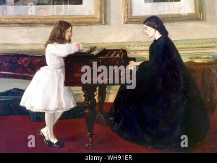 At the piano Stock Photo