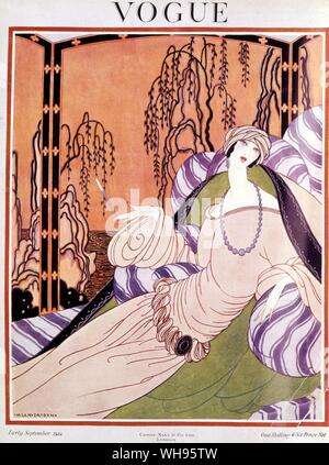 Art subjects: Ephemera/ Vogue magazine cover. Early September 1922. Stock Photo