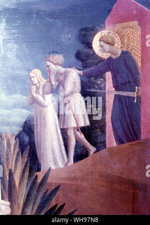 Christian Expulsion from the Garden Adam and Eve being driven from the ...