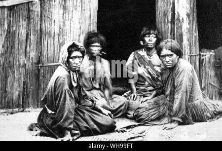 New Zealand, Wellington. Maori women and girls on a protest march