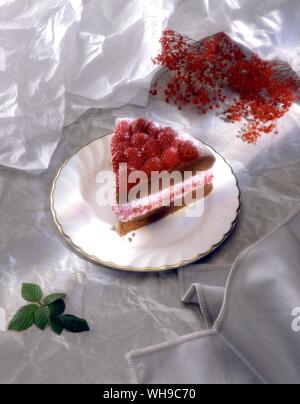 Raspberry Cake Stock Photo