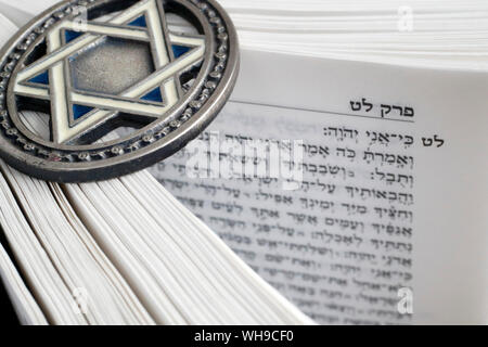 Torah and Star of David, two symbols of Judaism, Vietnam, Southeast Asia, Asia Stock Photo
