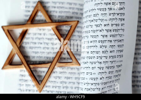 Torah and Star of David, two symbols of Judaism, Vietnam, Southeast Asia, Asia Stock Photo