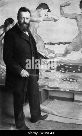 Ferdinand Hodler (1853-1918), Swiss artist. Stock Photo