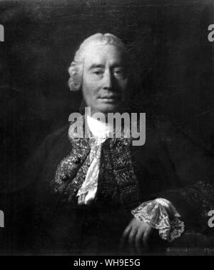 David Hume (1711-1776), Scottish philosopher. Stock Photo