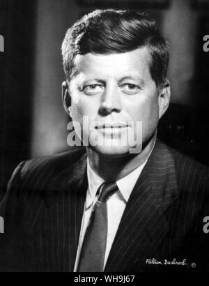 John F. Kennedy (1917-1963), 35th President of the USA, 1961-63. Assasinated in Dallas on November 24th 1963. Stock Photo