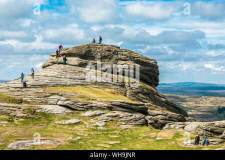 Haytor Rocks, Ilsington, Dartmoor National Park, Devon, England, United Kingdom, Europe Stock Photo