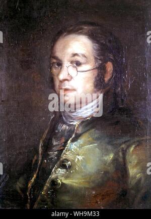 Francisco Jose de Goya self portrait Stock Photo