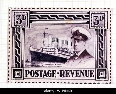 Projected Stamp Issues of King Edward VIII 1937 Stock Photo