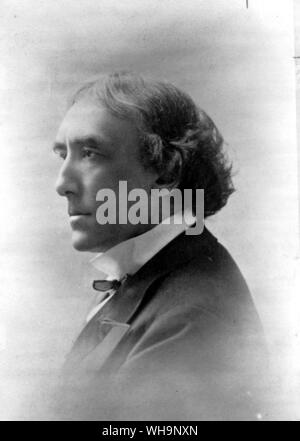 Mr Henry Irving. Like Bram Stoker (author of Dracula) the celebrated Shakespearian actor was an investor in Mark Twain's typesetter - photo from Mark Twain's biography Stock Photo