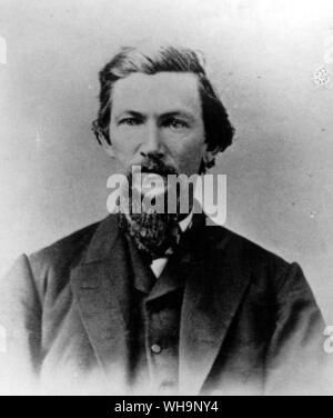 Dan De Quille (William Wright) of the Territorial Enterprise and historian of the Comstock Lode - photo from Mark Twain's biography Stock Photo