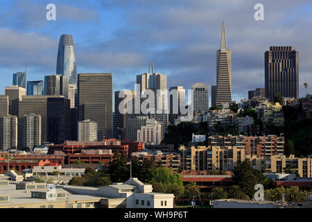 Skyline, San Francisco, California, United States of America, North America Stock Photo